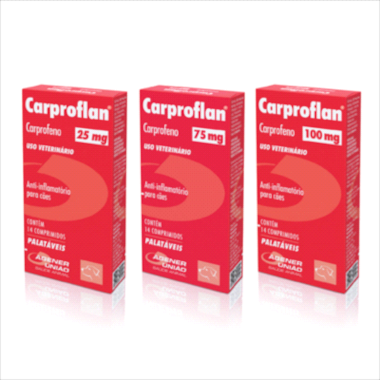 Anti-inflamatório Carproflan 25mg com 14 comprimidos