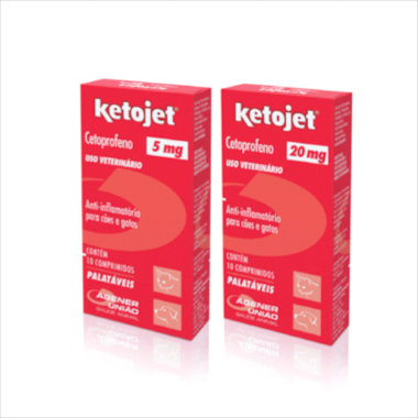Anti-inflamatório Ketojet 20mg com 10 comprimidos