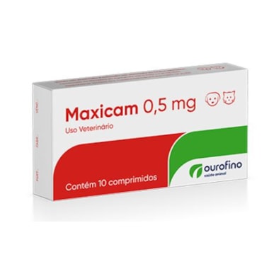 Anti-inflamatório Maxicam 0,5mg com 10 comprimidos