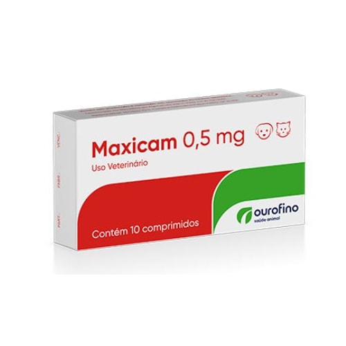Anti-inflamatório Maxicam 0,5mg com 10 comprimidos