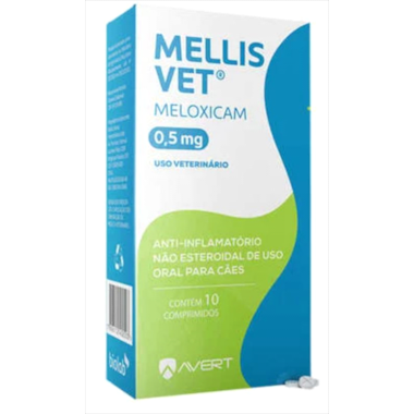 Anti-inflamatório Mellis Vet Cães 0,5mg com 10 comprimidos