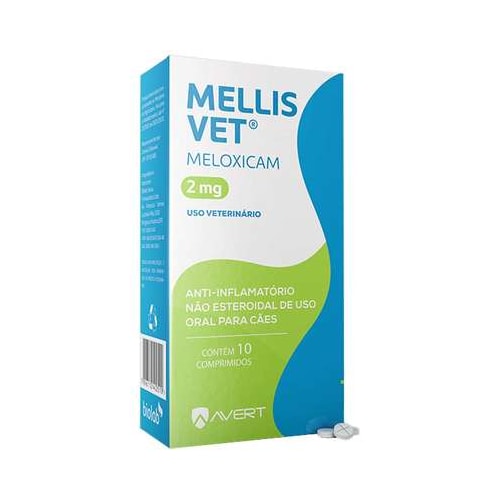 Anti-inflamatório Mellis Vet Cães 2mg com 10 comprimidos