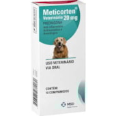 Anti-inflamatório Meticorten 20mg com 10 comprimidos