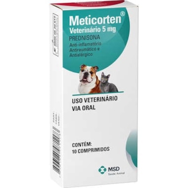 Anti-inflamatório Meticorten 5mg com 10 comprimidos