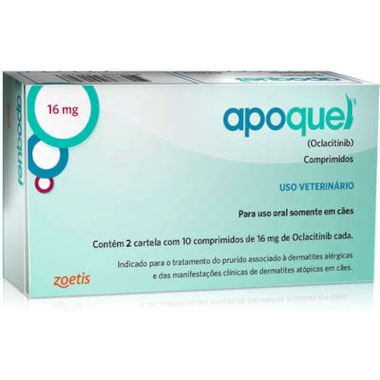 Antialérgico Apoquel 16mg com 20 comprimidos
