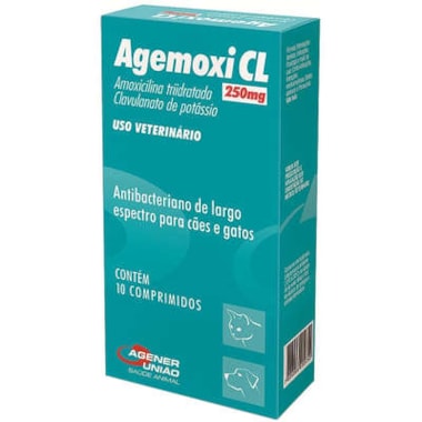 Antibiótico Agemoxi CL 250mg com 10 comprimidos