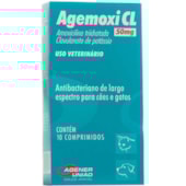 Antibiótico Agemoxi CL 50mg com 10 comprimidos