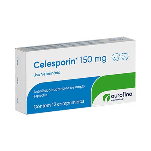 Antibiótico Celesporin 150mg com 12 comprimidos