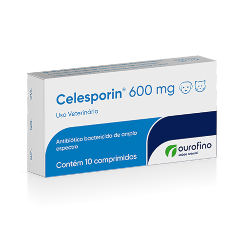 Antibiótico Celesporin 600mg com 10 comprimidos