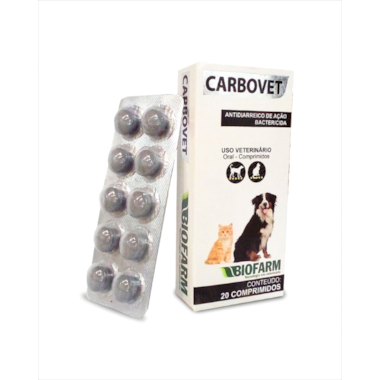 Antidiarreico Carbovet com 10 comprimidos