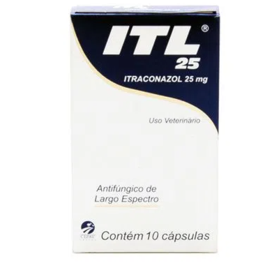 Antifúngico ITL 25mg com 10 cápsulas