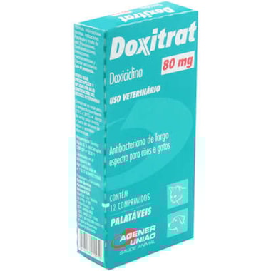 Antimicrobiano Doxitrat 80mg com 12 comprimidos