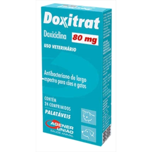 Antimicrobiano Doxitrat 80mg com 24 comprimidos
