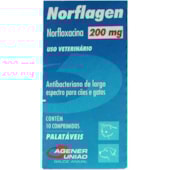 Antimicrobiano Norflagen 200mg com 10 comprimidos