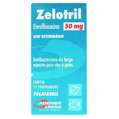 Antimicrobiano Zelotril 50mg com 12 comprimidos