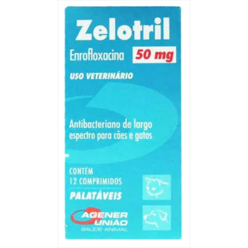 Antimicrobiano Zelotril 50mg com 12 comprimidos