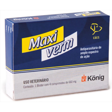 Antiparasitário Maxiverm Plus 660mg