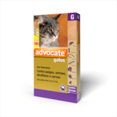 Antipulgas Advocate Gatos de 4kg ate 8kg - 0,8ml - 3 bisnagas