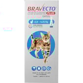 Antipulgas e Carrapatos Bravecto Plus Gatos 250mg - 2,8kg a 6,25kg