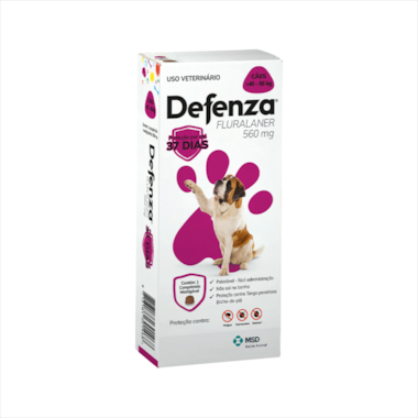Antipulgas e Carrapatos Defenza 560mg - 40kg a 56kg