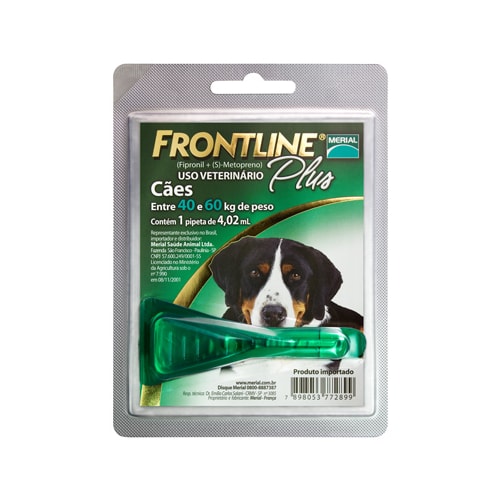 Antipulgas e Carrapatos Frontline Plus Cães Raças Gigantes - de 40kg a 60kg