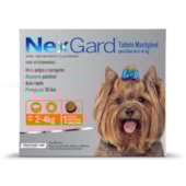 Antipulgas e Carrapatos Nexgard Cães Raças Pequenas 0,5g - 2kg ate 4kg