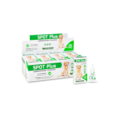 Antipulgas e Carrapatos Spot Plus 6ml - de 20kg a 40kg
