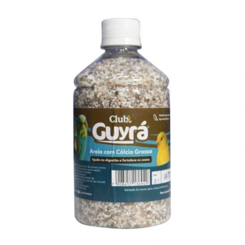 Areia com Cálcio Club Pet Pássaros Grossa 830g