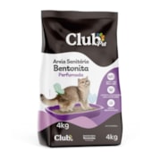 Areia Higiênica Club Pet Bentonita Perfumada 4kg