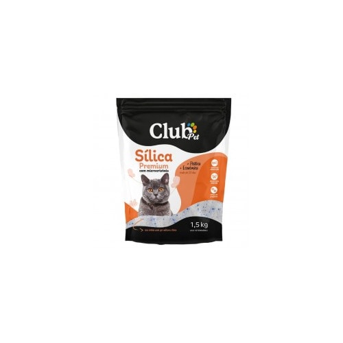 Areia Higiênica Club Pet Micro Cristais de Sílica 1,5kg