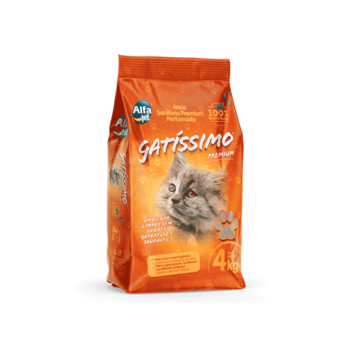 Areia Higiênica Gatissimo Premium 4kg