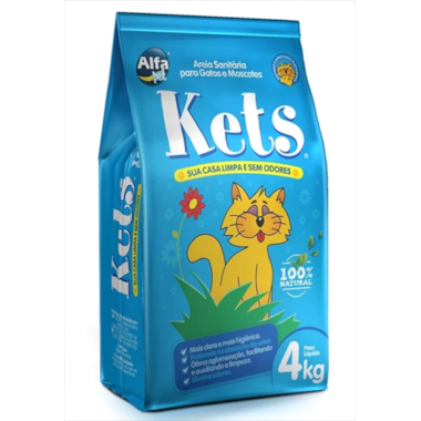Areia Higiênica Kets 4kg