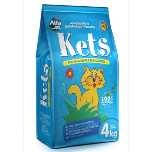 Areia Higiênica Kets 4kg