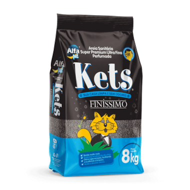 Areia Higiênica Kets Finíssimo 4kg