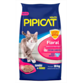 Areia Higiênica Pipicat Floral Perfumado 20kg