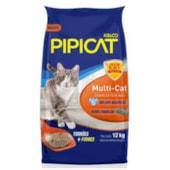 Areia Higiênica Pipicat Multicat 12kg
