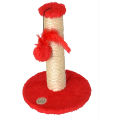 Arranhador São Pet com 1 Plataforma Vermelho Pequeno