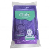Bandeja Higiênica + Pá Higiênica + Comedouro Club Pet Lilás Kit