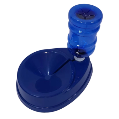 Bebedouro Four Plastic Pelos Longos Azul 500ml