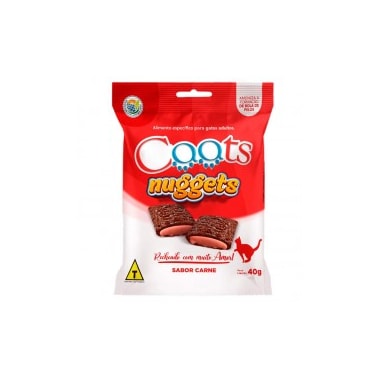Bifinho Caats Nuggets Carne Gatos Adultos 40g