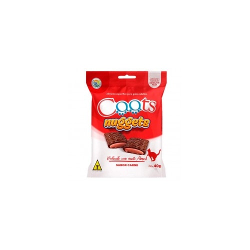 Bifinho Caats Nuggets Carne Gatos Adultos 40g