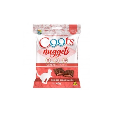 Bifinho Caats Nuggets Natural Hairball Gatos Adultos 40g