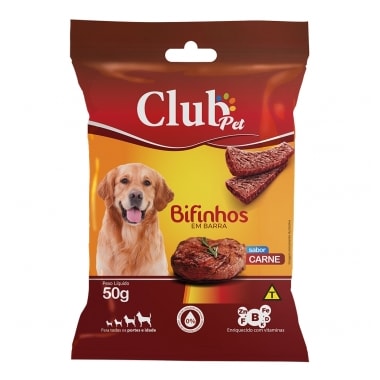 Bifinho Club Pet Barra Carne 50g
