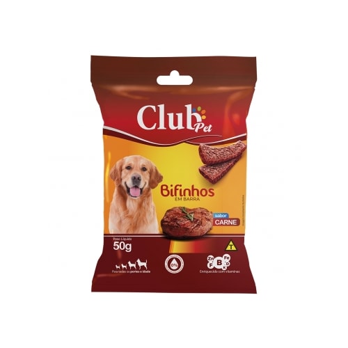 Bifinho Club Pet Barra Carne 50g