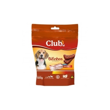 Bifinho Club Pet em Barra Bacon 500g