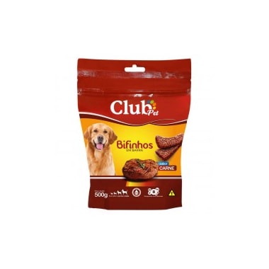 Bifinho Club Pet em Barra Carne 500g