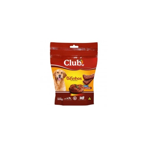 Bifinho Club Pet em Barra Carne 500g