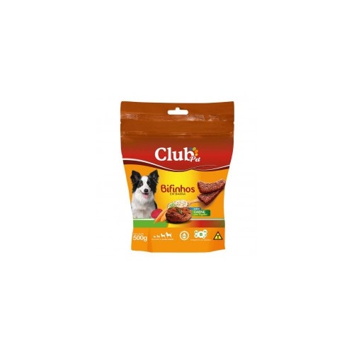 Bifinho Club Pet em Barra Carne e Vegetais 500g