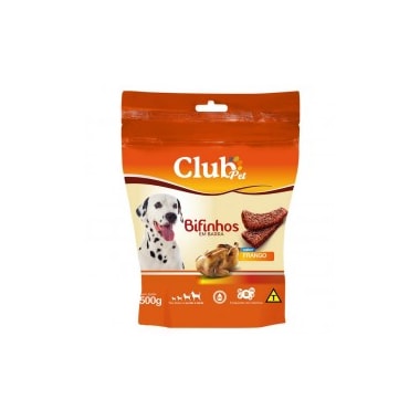 Bifinho Club Pet em Barra Frango 500g