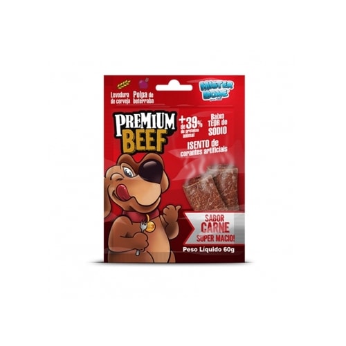 Bifinho Mister Bone Beef Carne Premium 50g